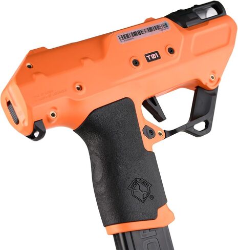 وركر لعبة مسدس مسدس بنصف سهم مغناطيسي قوي شبه تلقائي من نايتنجيل بلاستر برو يمكنك تركيبه بنفسك (البطارية غير متضمنة) اسود برتقالي in Kuwait