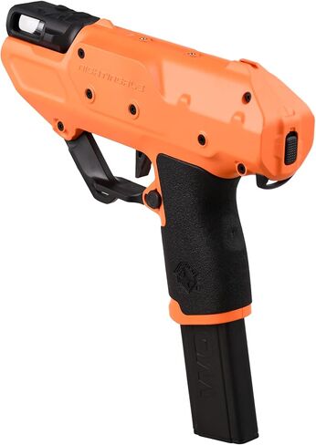 وركر لعبة مسدس مسدس بنصف سهم مغناطيسي قوي شبه تلقائي من نايتنجيل بلاستر برو يمكنك تركيبه بنفسك (البطارية غير متضمنة) اسود برتقالي in Kuwait