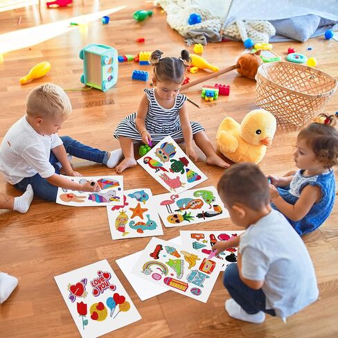 AMAZING TIME 84PCS Diamond Painting Stickers 5D Gem Art Kits with DIY Acessories Tools for Kids Boys Girls Ages 6-8 8-12 in Kuwait