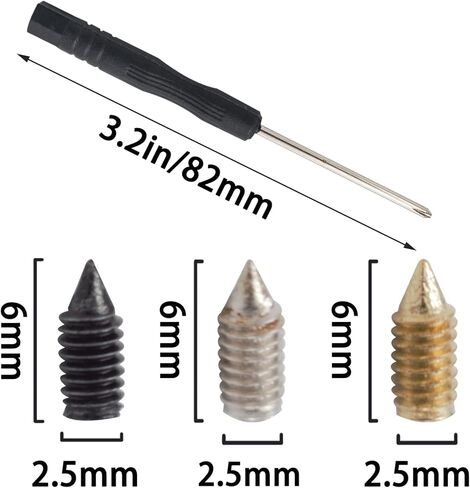 120 قطعة من براغي مشبك الحزام، مشابك الخياطة، براغي بديلة للحزام، براغي صغيرة مع مفك براغي متقاطع (M2.5 * 6 مم) in Kuwait
