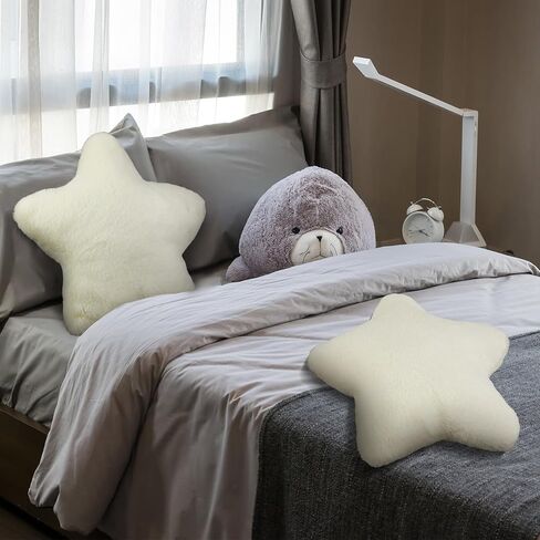 Sumind 2 Pcs 15.7 Inch Star Pillow Plush Star Throw Pillow Cute Pillows Aesthetic 3D Star Throw Stuffed Cushion Decorative Gift Room Decor for Bedroom Sofa Chair(Blue) in Kuwait