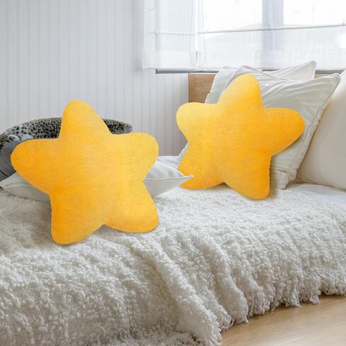 Sumind 2 Pcs 15.7 Inch Star Pillow Plush Star Throw Pillow Cute Pillows Aesthetic 3D Star Throw Stuffed Cushion Decorative Gift Room Decor for Bedroom Sofa Chair(Blue) in Saudi Arabia