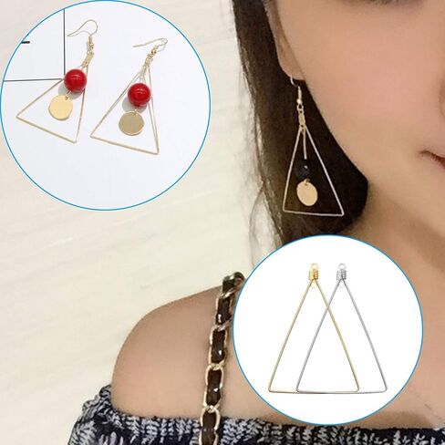 48 قطعة من الأقراط الخرزة هوب و 200 قطعة من السنانير القرط، القرط المعلقات القرط، موصل القرط العثور على المجوهرات صناعة يدوية الحرف فن الإبداع هدية للنساء والفتيات in Kuwait