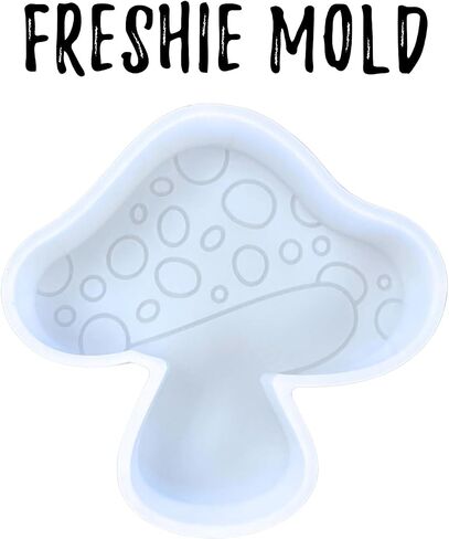 Mushroom Silicone Freshie Mold for Car Candles | 4 x 4" Nature Dot Boho Teenager Trendy Car Freshener Shape Heat Resistant Oven Bake in Saudi Arabia