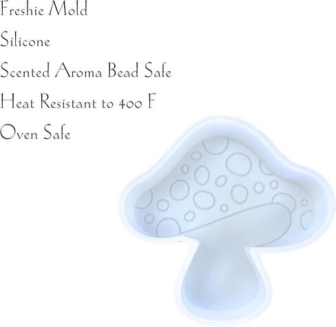 Mushroom Silicone Freshie Mold for Car Candles | 4 x 4" Nature Dot Boho Teenager Trendy Car Freshener Shape Heat Resistant Oven Bake in Saudi Arabia