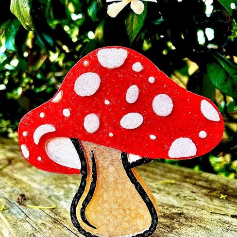 Mushroom Silicone Freshie Mold for Car Candles | 4 x 4" Nature Dot Boho Teenager Trendy Car Freshener Shape Heat Resistant Oven Bake in Saudi Arabia