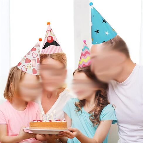 رغانتار 16 قطعة من قبعات عيد الميلاد المخروطية الملونة قبعات عيد الميلاد قبعات حفلات اعياد الميلاد بالجملة مع كرات بوم بوم لحفلات اعياد الميلاد والأنشطة الجماعية والتجمعات العائلية in Kuwait