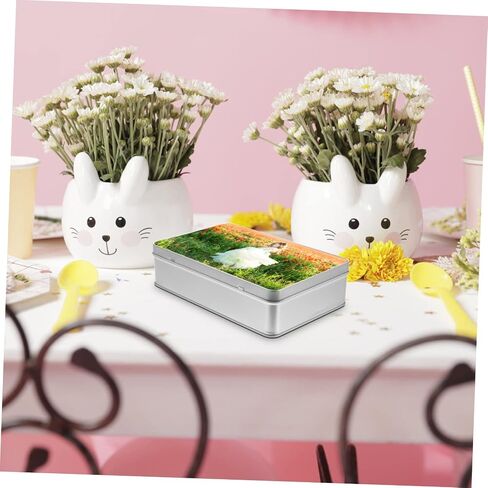 Box Sublimation Candy Tin Box Storage Box with Lid Cake Container Candy Containers Tin Pen Pencil Case Sublimation Metal Box Small Tin Box Tinplate Trinket Box Container in Saudi Arabia