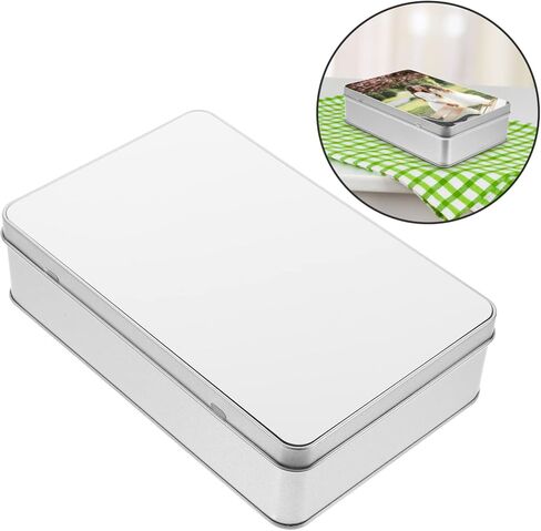 Box Sublimation Candy Tin Box Storage Box with Lid Cake Container Candy Containers Tin Pen Pencil Case Sublimation Metal Box Small Tin Box Tinplate Trinket Box Container in Saudi Arabia