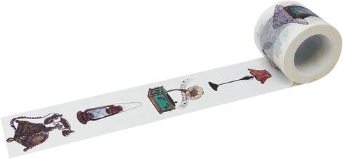 ملصق Wrapables A71443c للزخرفة على شكل قمشية واسعة، 25 مم × 5 متر، مناسب للعطلات in Kuwait