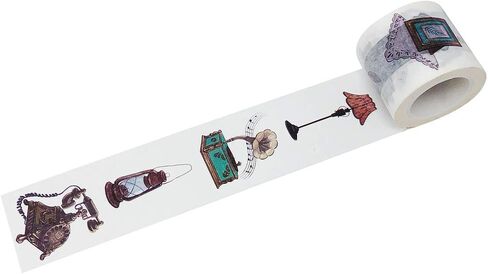 ملصق Wrapables A71443c للزخرفة على شكل قمشية واسعة، 25 مم × 5 متر، مناسب للعطلات in Kuwait
