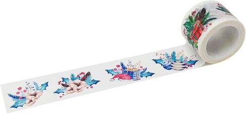 ملصق Wrapables A71443c للزخرفة على شكل قمشية واسعة، 25 مم × 5 متر، مناسب للعطلات in Kuwait
