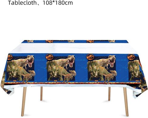 DAYIM 2pcs Dinosaur Tablecloth Dinosaur Party Tablecloth Dinosaur Party Table Cover Plastic Dino Table Decoration for Dinosaur Theme Birthday Baby Shower Party Supplies in Saudi Arabia
