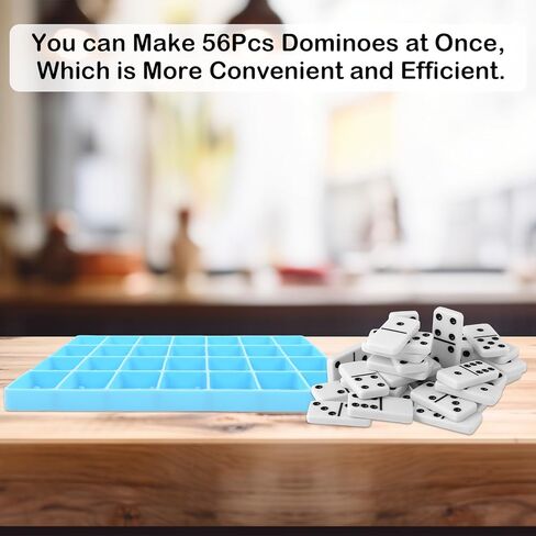 2 قطعة قوالب الدومينو لصب الراتنج، LIOUCBD 28 تجاويف قوالب راتنجات الايبوكسي، مجموعة قوالب السيليكون الدومينو لمجموعة الدومينو DIY قلادة الدومينو قوالب الشوكولاتة قوالب الحلوى، صناعة مجوهرات الكيك in Kuwait