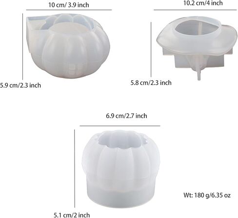 3 قطع من قوالب راتنج الفطر، صندوق تخزين حلوى برطمانات الفطر مع غطاء، حاوية مجوهرات، قوالب سيليكون فطر راتنجات الإيبوكسي للاستخدام المنزلي، ديكور المنزل in Kuwait