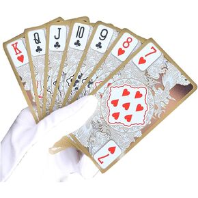 zaixko Plastic Playing Cards Gold Edge Deck of Cards Game Collection Gift Poker Dragon Pattern LuxuryTransparent Playing Cards in Saudi Arabia