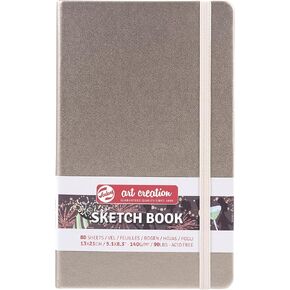 Talens Art Creation Sketchbook 80 Sheets, 13 cm x 21 cm Size, Pink Champagne