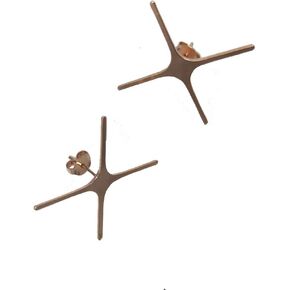 2 Pairs Solid 925 Silver Claw Prong Raw Stone Stud Earring Blanks 4 Prongs Setting Earring Finding for DIY Jewery Gold Color ¡­
