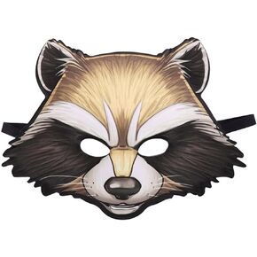Abaodam قناع الراكون للهالوين نصف وجه قناع الحيوان كرنفال الراكون قناع تنكري للحفلات الراقصة والرقص والهالوين وحفلات التنكرية قناع الحيوان الدعامة in Kuwait