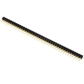 Break Away Single Row Round Headers Machine Pin Female 2.54mm 40 Pins Gold Plated(pack of 10) in Saudi Arabia