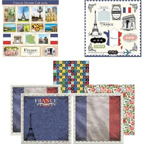 Scrapbook Customs Themed Paper and Stickers Scrapbook Kit, France Sightseeing in Saudi Arabia