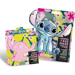 MAD BEAUTY, Disney Stitch Pamper Set, Passionfruit Face Mask, Coconut Bath Fizzer, Great Gift, Value Pack, Great for Lilo and Stich Fans in Kuwait