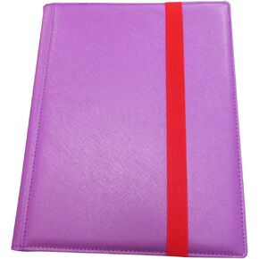 ex Protection Card Binder 9 | Stores 360 Gaming Cards | Includes 20 Side Loading Card Pages | 9 Card Page Format |Band Closure | Smooth Matte Padded Finish | Velvet Lined Interior