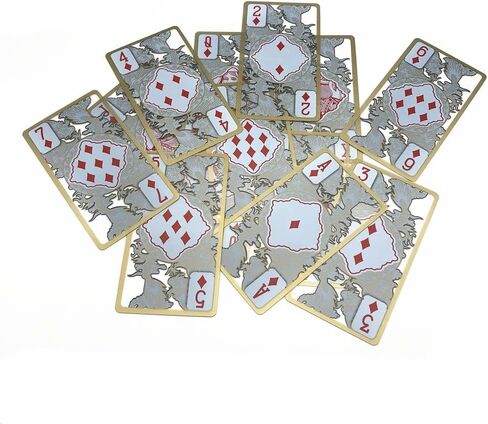 zaixko Plastic Playing Cards Gold Edge Deck of Cards Game Collection Gift Poker Dragon Pattern LuxuryTransparent Playing Cards in Saudi Arabia
