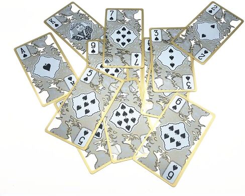 zaixko Plastic Playing Cards Gold Edge Deck of Cards Game Collection Gift Poker Dragon Pattern LuxuryTransparent Playing Cards in Saudi Arabia