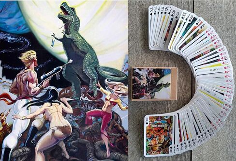 FLONZGIFT WWII Movies Playing Cards (Poker Deck 54 Cards All Different) Vintage WWII World War Movies Covers in Kuwait