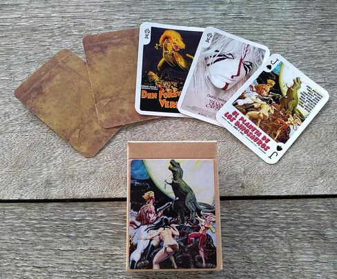 FLONZGIFT WWII Movies Playing Cards (Poker Deck 54 Cards All Different) Vintage WWII World War Movies Covers in Kuwait