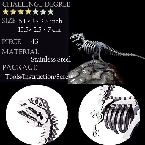 JOMIOD 3D Metal Puzzle Unicorn Model Kit, Mechanical Metal Model Kits, 3D Puzzles to Build for Adults Brain Teaser Puzzles Toys, DIY Animal Art Craft Decoration in Kuwait