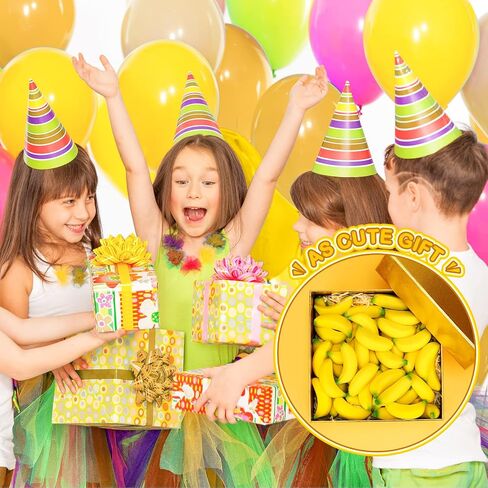 Leyndo72 Pcs Mini Banana Stress Balls Foam Banana Stretchy Toys Party Favor Banana Toy Stress Relief Banana Fidget Toy Ball with Storage Bag for Anxiety Relief School Carnival Reward Party Supplies in Saudi Arabia