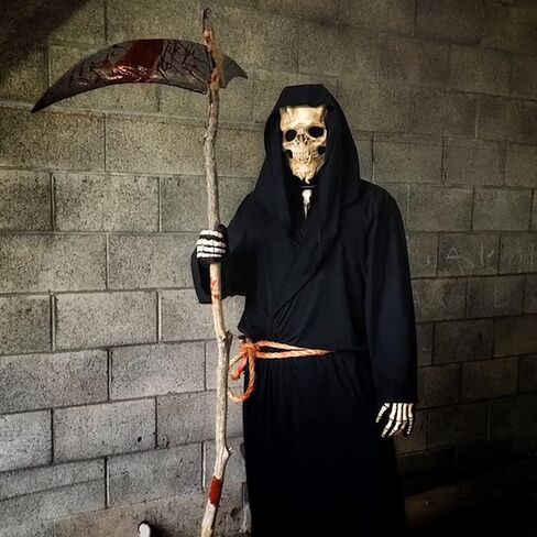 قناع الهالوين المخيف من WBTY، غطاء وجه هيكل عظمي للهالوين المخيف، غطاء وجه رعب من اللاتكس، غطاء رأس هيكل عظمي للهالوين لحفلات الهالوين الكرنفال in Kuwait