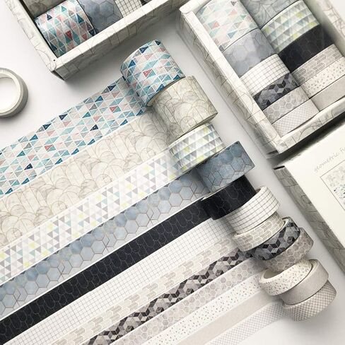 ZDOLAKIDS 12 Rolls Fresh Washi Masking Tape Set Mint Leaf Flower Green Collection DIY Sticker for Art Craft Scrapbooking Journaling Planner Diary Journal Album in Saudi Arabia