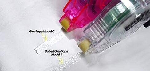 Fullmark Model K Dotted Tape Glue, 0.2 inch (6 mm) x 69.1 ft (18 m), Blue, 3 Pieces GLUE TAPE in Kuwait