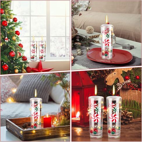 Lauwell 5127 Pcs Christmas Vase Fillers Set Include 60 Faux Pearls Vase Filler Beads Gems 52 Acrylic Candies Decor 12 Candy Cane 3 LED String Lights for Christmas Table Parties Birthday Home Decor in Kuwait