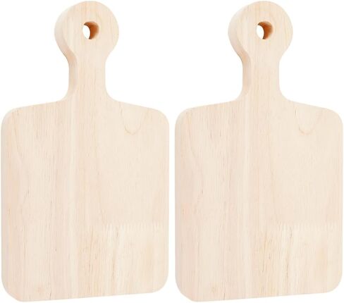 OLYCRAFT 2pcs 9.4x5.4 Inch Rectangle Wooden Sorority Paddle Wooden Tray Plates Unfinished Solid Pine Wood Plates Natural Wooden Display Plate for DIY Crafts Painting Home Decoration in Saudi Arabia
