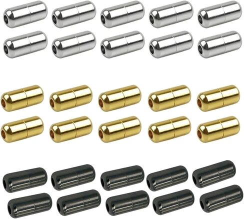 مشابك أربطة مرنة، 30 مجموعة من أبازيم معدنية بقفل كبسولة أربطة حذاء أطراف لا أربطة أربطة أربطة حذاء بدون أربطة مرنة كسول أربطة حذاء, مكس, 1 in Kuwait