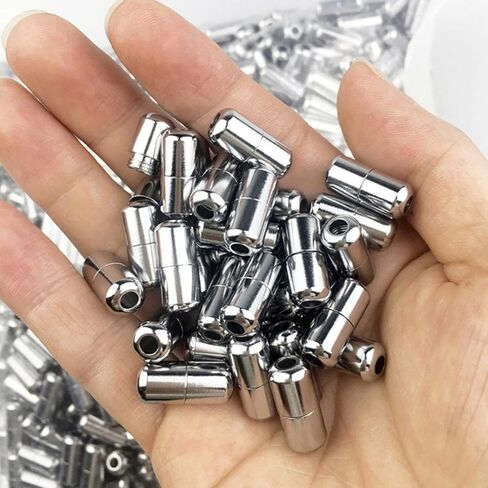 مشابك أربطة مرنة، 30 مجموعة من أبازيم معدنية بقفل كبسولة أربطة حذاء أطراف لا أربطة أربطة أربطة حذاء بدون أربطة مرنة كسول أربطة حذاء, مكس, 1 in Kuwait