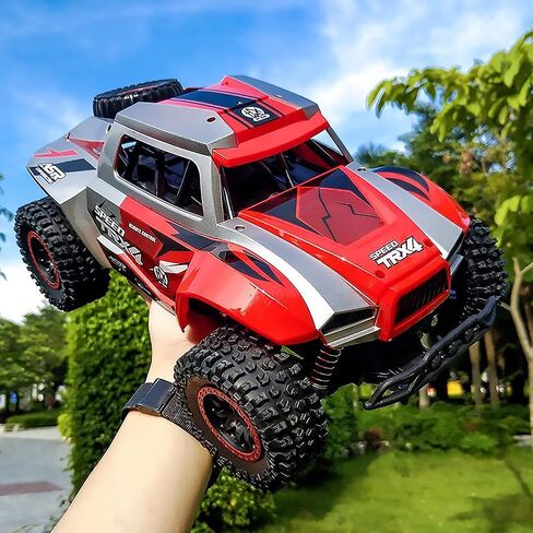 Chandler RC Car Rechargeable Battery USB Drifting Off Road Vehicle Remote Control with Dual Grip Remote-Control High-Power Engine for High Speed and Multi Types of Roads Red 608 in Saudi Arabia