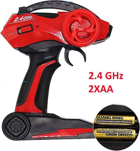 Chandler RC Car Rechargeable Battery USB Drifting Off Road Vehicle Remote Control with Dual Grip Remote-Control High-Power Engine for High Speed and Multi Types of Roads Red 608 in Saudi Arabia