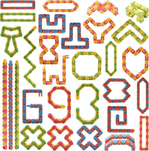 30 قطعة من مسارات واكي من جانوو تتوهج في الظلام، ألعاب فيدجيت المضيئة المفاجئة والنقرات للأطفال المراهقين، حشو تخزين، هدايا الحفلات، حشو حقيبة الهدايا، جائزة الفصل الدراسي in Kuwait