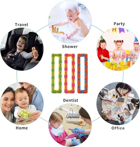 30 قطعة من مسارات واكي من جانوو تتوهج في الظلام، ألعاب فيدجيت المضيئة المفاجئة والنقرات للأطفال المراهقين، حشو تخزين، هدايا الحفلات، حشو حقيبة الهدايا، جائزة الفصل الدراسي in Kuwait