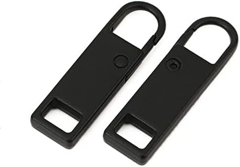 10 قطع سحاب تسحب علامة تبويب بديلة طقم إصلاح سحاب قابل للفصل وموسعات علامة تبويب مثبتة بسحاب لحقائب الأمتعة وحقائب الظهر (أسود) in Kuwait