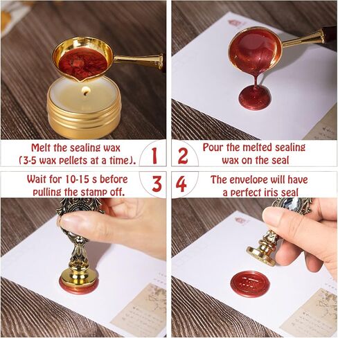 لوتكي مجموعة حبر قلم ريشة تتضمن قلم ريشة وقلم غمس خشبي وقلم غمس زجاجي و6 زجاجات حبر و8 ورق حروف و1 ظرف و17 سن قابل للاستبدال وزجاجة شمع ورنيش النار in Kuwait