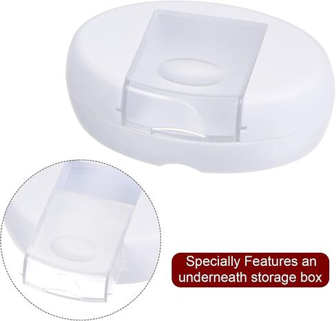 HARFINGTON Magnetic Pin Cushion with 100pcs Plum Flower Plastic Head Pins, Magnetic Pins Holder with Drawer, for Sewing Quilting Needles Pins Hair Bobby Pins, White in Saudi Arabia