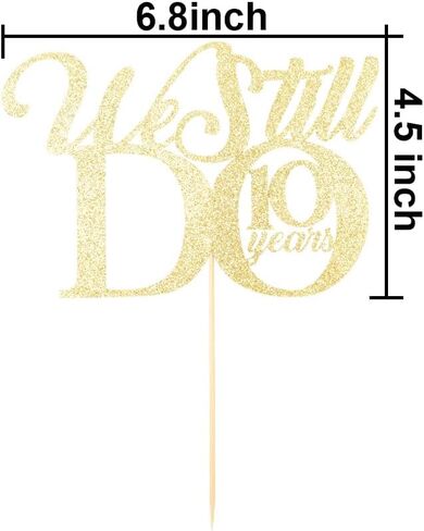 زينة كعكة بعبارة «We Still Do 10 Year» - لوازم حفلات الزفاف والذكرى السنوية العاشرة لتزيين حفلات الذكرى السنوية بلون ذهبي لامع in Kuwait