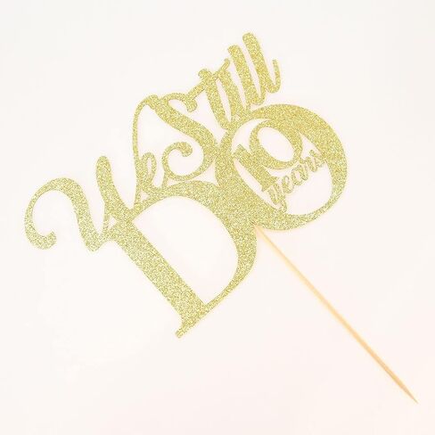 زينة كعكة بعبارة «We Still Do 10 Year» - لوازم حفلات الزفاف والذكرى السنوية العاشرة لتزيين حفلات الذكرى السنوية بلون ذهبي لامع in Kuwait