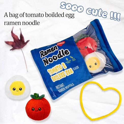 نينالايو وسادة قطيفة لطيفة على شكل كيس من السجق والفطر والرامن والنودلز من القطيفة، دمى محشوة منفوشة قابلة للازالة هدايا ابداعية للبنات والاطفال، وسادة ديكور لكرسي الكنبة in Kuwait